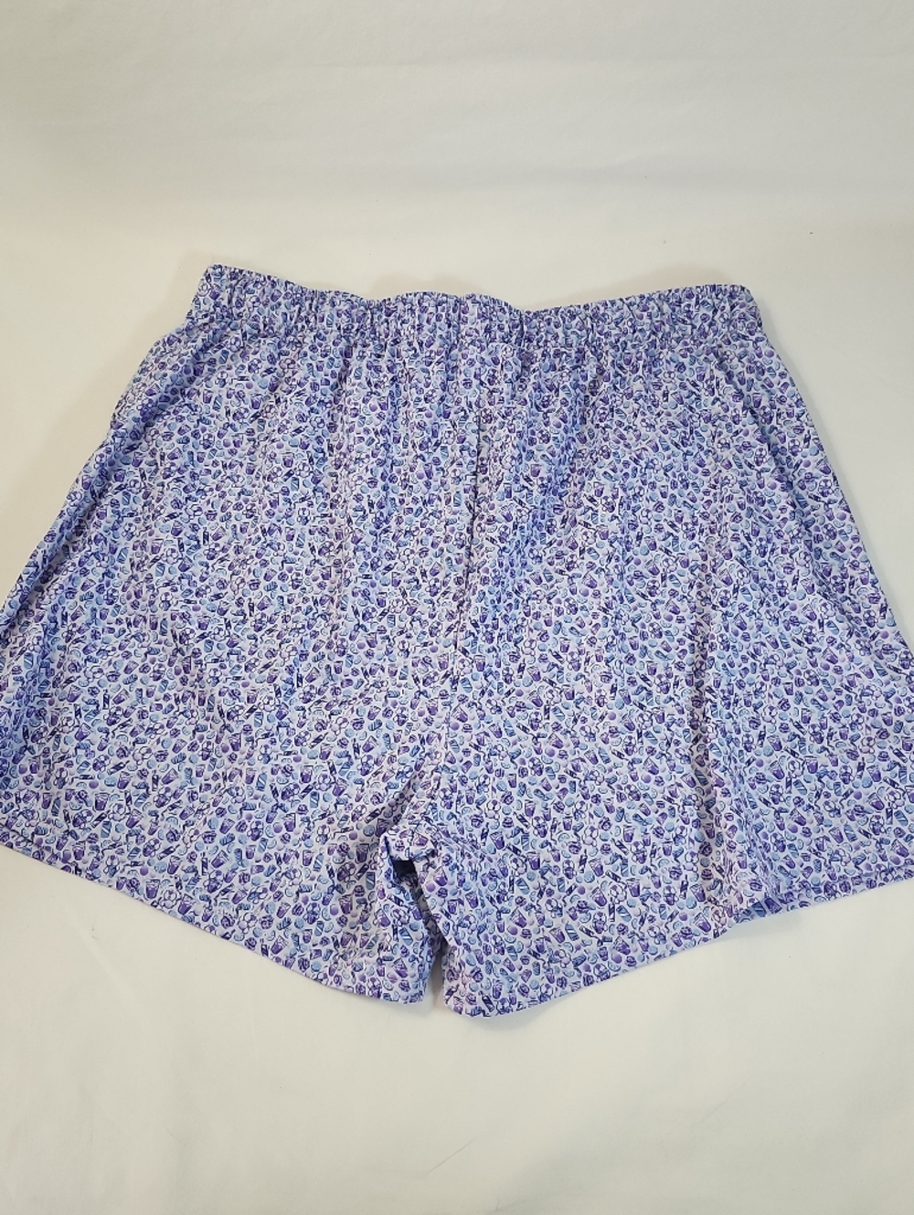 Men's Peter Millar Sleep Shorts Blue purple allover Print Loungewear size M - Picture 2 of 5